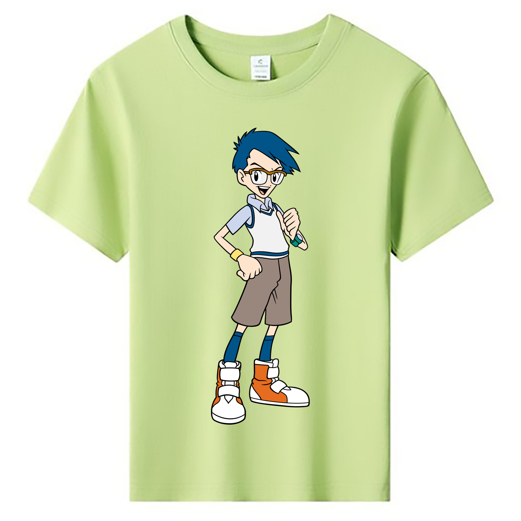 （画像用） Digimon デジタルモンスター/デジモン 綿100％キッズTシャツ（フロントプリント）